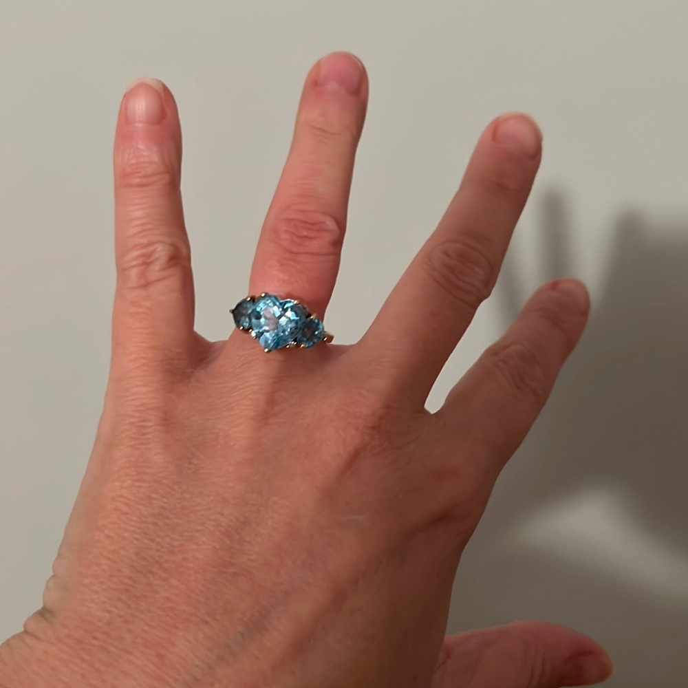 Blue topaz ring - Picture 4 of 6